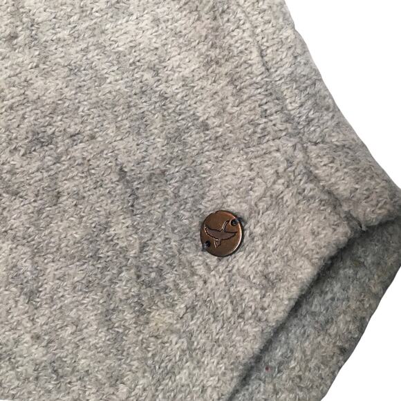 Eddie Bauer‎ Sleepwear Sweater Grey Funnel Neck Long Sleeve Pullover Women's XS - Picture 8 of 9